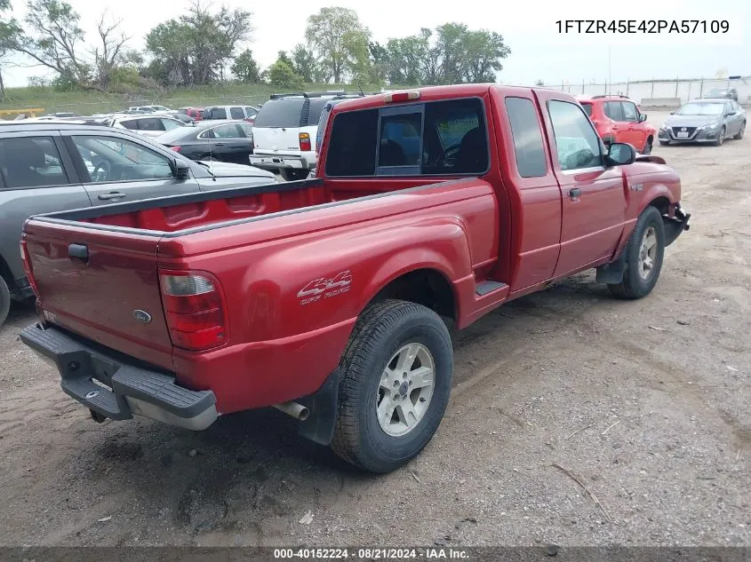 2002 Ford Ranger Super Cab VIN: 1FTZR45E42PA57109 Lot: 40152224