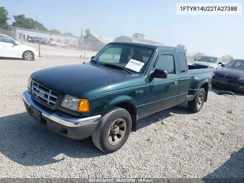 2002 Ford Ranger Edge/Tremor/Xl/Xlt VIN: 1FTYR14U22TA27388 Lot: 40158822