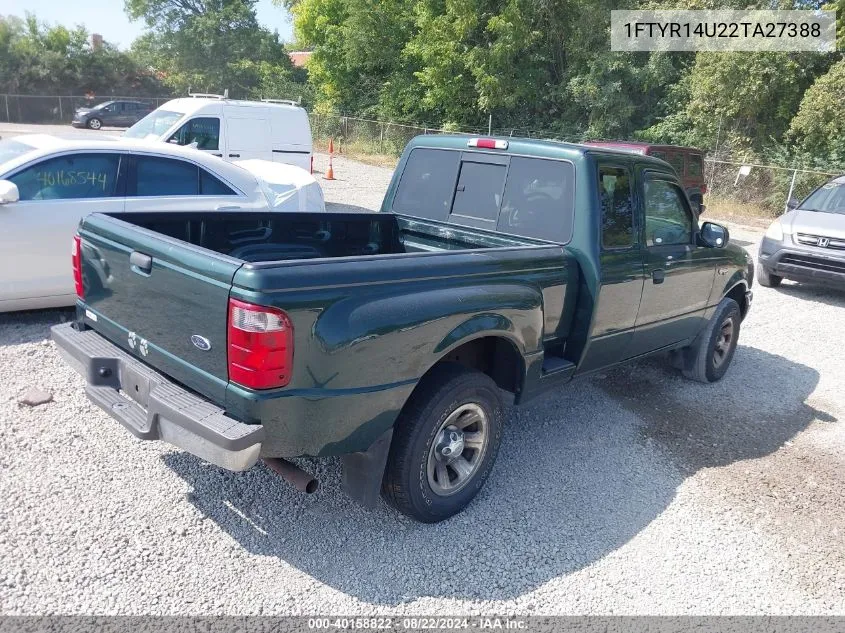 2002 Ford Ranger Edge/Tremor/Xl/Xlt VIN: 1FTYR14U22TA27388 Lot: 40158822