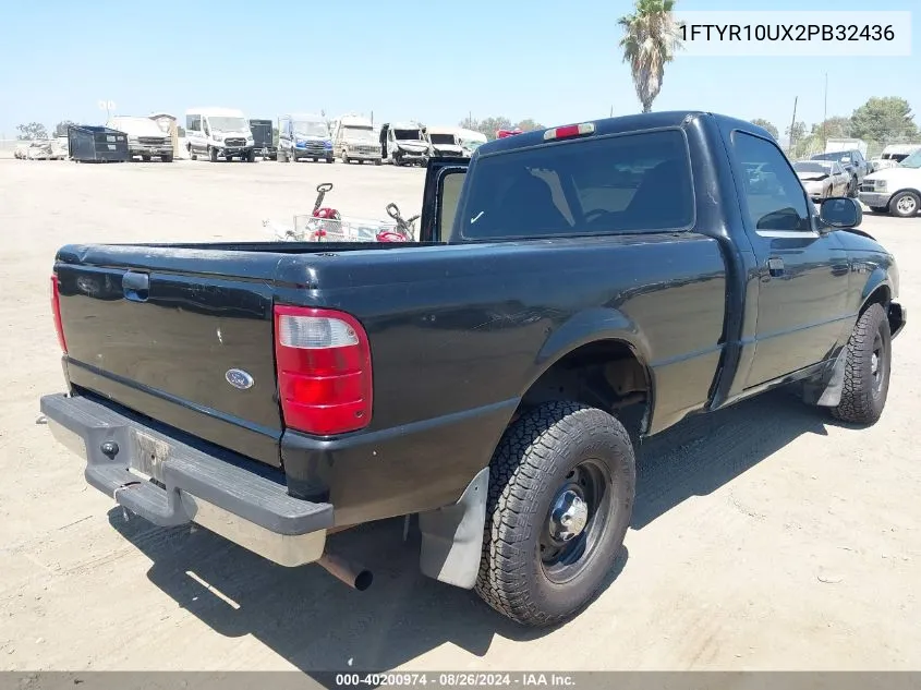 2002 Ford Ranger Edge/Xl/Xlt VIN: 1FTYR10UX2PB32436 Lot: 40200974