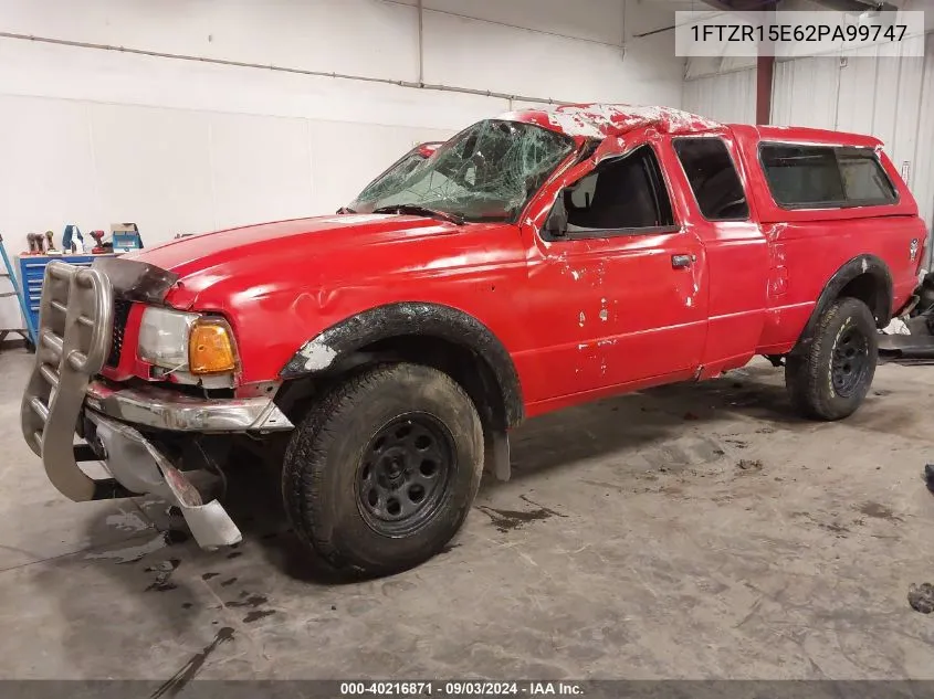 2002 Ford Ranger Xlt VIN: 1FTZR15E62PA99747 Lot: 40216871