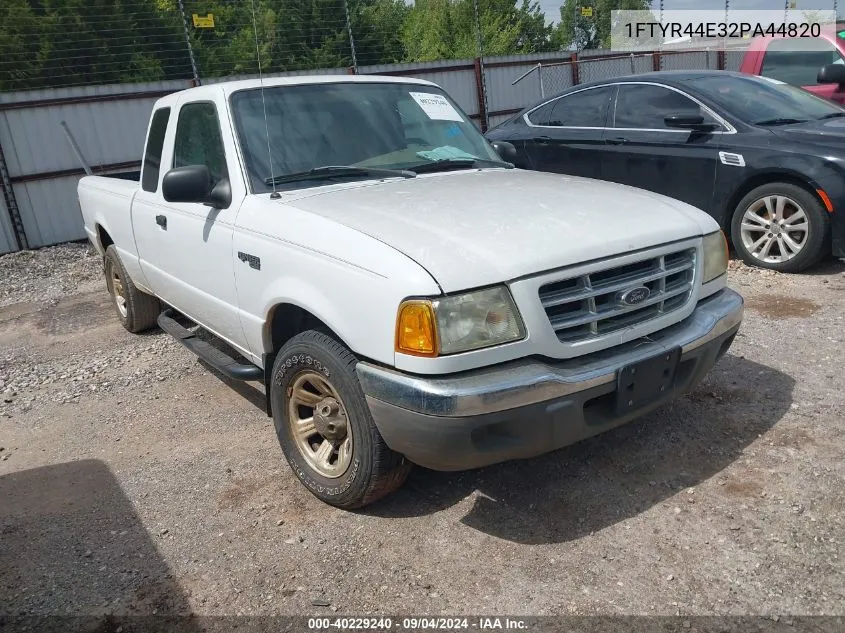 2002 Ford Ranger Xlt VIN: 1FTYR44E32PA44820 Lot: 40229240