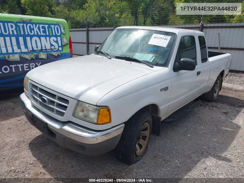 2002 Ford Ranger Xlt VIN: 1FTYR44E32PA44820 Lot: 40229240