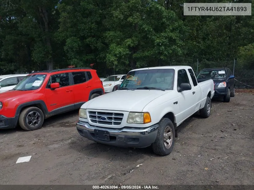 2002 Ford Ranger Edge/Tremor/Xlt VIN: 1FTYR44U62TA41893 Lot: 40263094