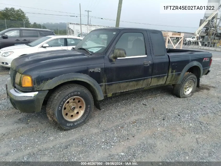 2002 Ford Ranger Edge/Xlt VIN: 1FTZR45E02TA01322 Lot: 40267500