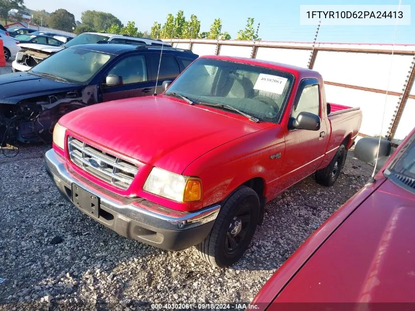 2002 Ford Ranger Xl/Xlt VIN: 1FTYR10D62PA24413 Lot: 40302061