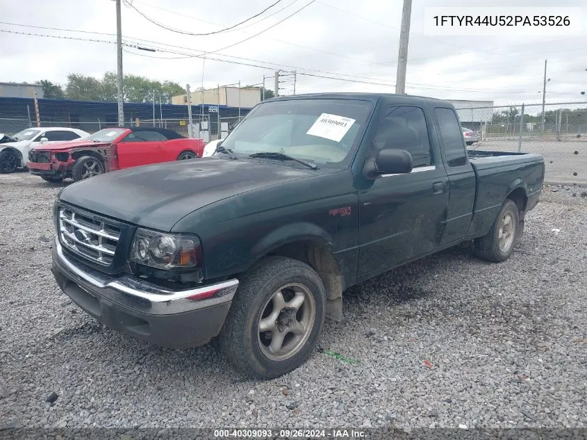 2002 Ford Ranger Edge/Tremor/Xlt VIN: 1FTYR44U52PA53526 Lot: 40309093