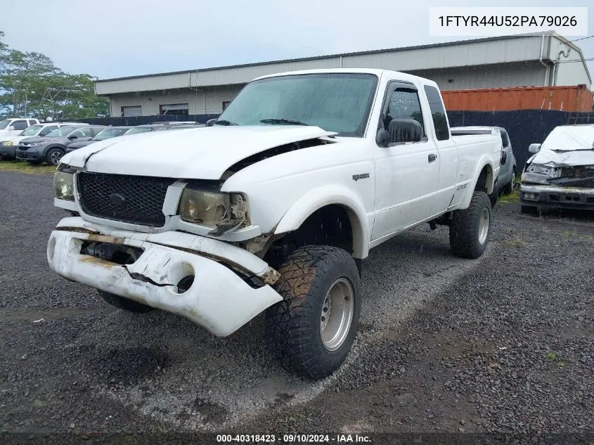 2002 Ford Ranger Edge/Tremor/Xlt VIN: 1FTYR44U52PA79026 Lot: 40318423