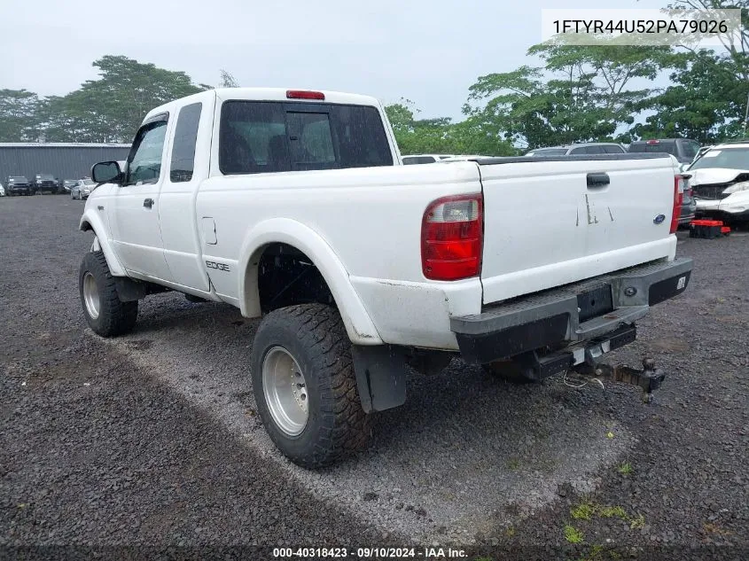 2002 Ford Ranger Edge/Tremor/Xlt VIN: 1FTYR44U52PA79026 Lot: 40318423