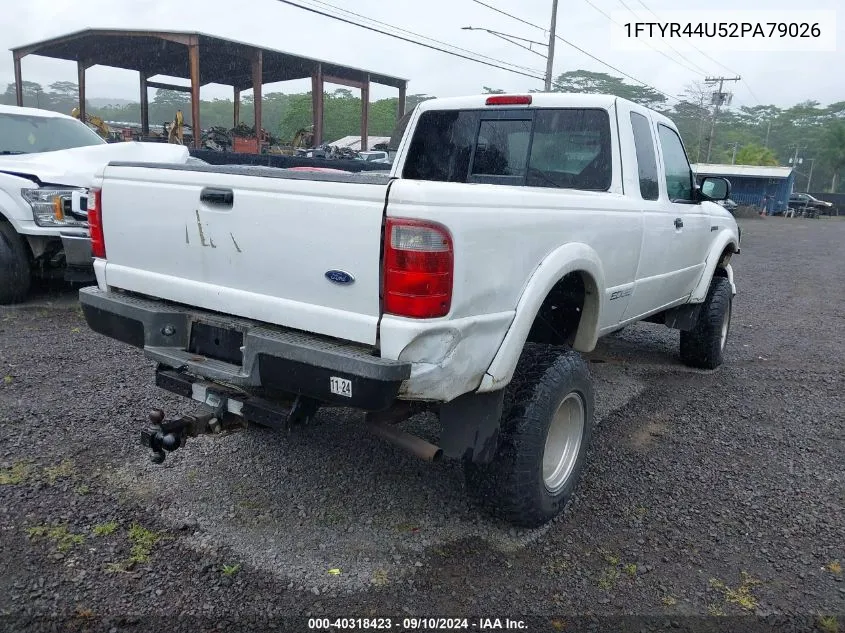 2002 Ford Ranger Edge/Tremor/Xlt VIN: 1FTYR44U52PA79026 Lot: 40318423