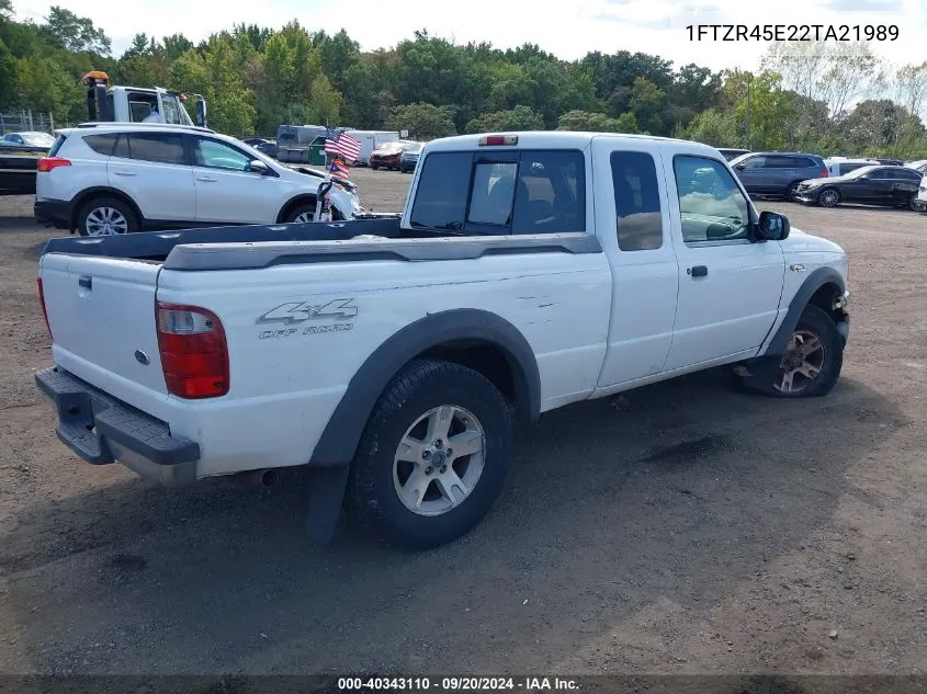 2002 Ford Ranger Edge/Xlt VIN: 1FTZR45E22TA21989 Lot: 40343110