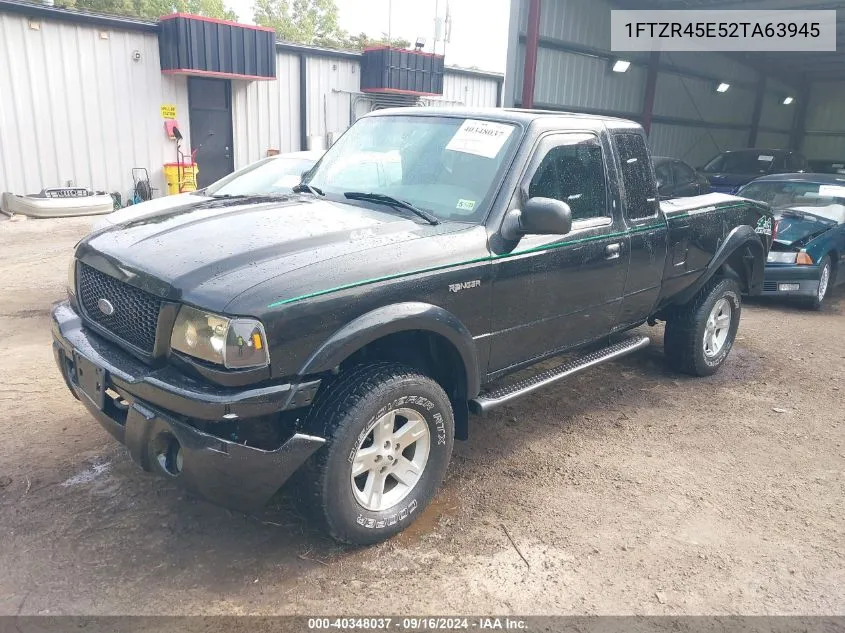 2002 Ford Ranger Super Cab VIN: 1FTZR45E52TA63945 Lot: 40348037