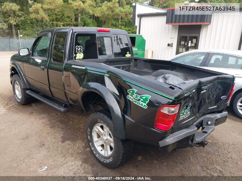 2002 Ford Ranger Super Cab VIN: 1FTZR45E52TA63945 Lot: 40348037