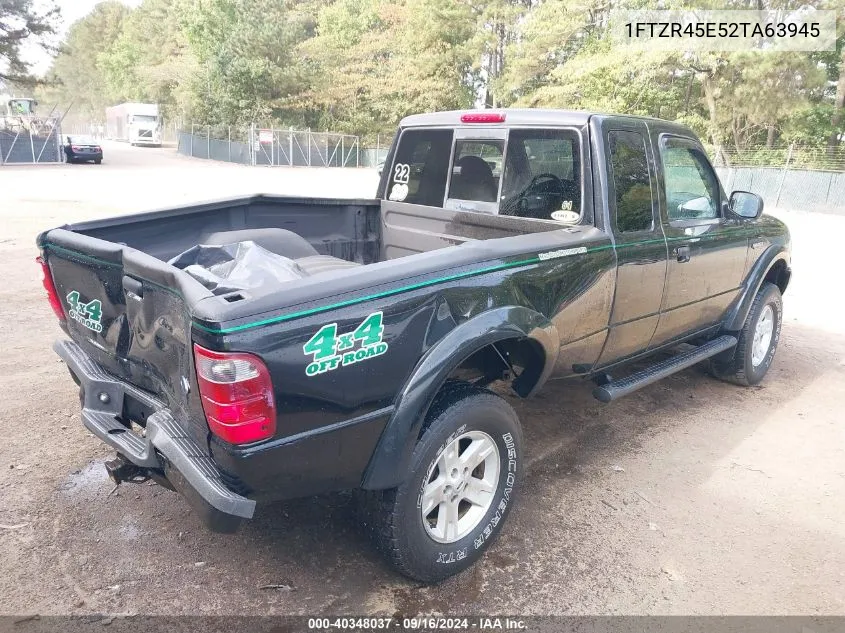 2002 Ford Ranger Super Cab VIN: 1FTZR45E52TA63945 Lot: 40348037