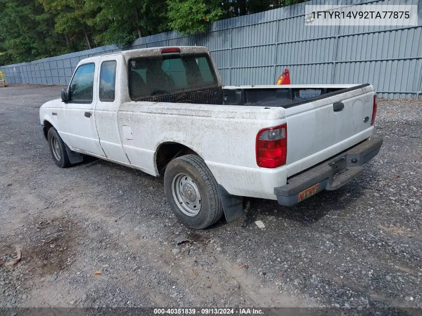 2002 Ford Ranger Edge/Tremor/Xl/Xlt VIN: 1FTYR14V92TA77875 Lot: 40351839