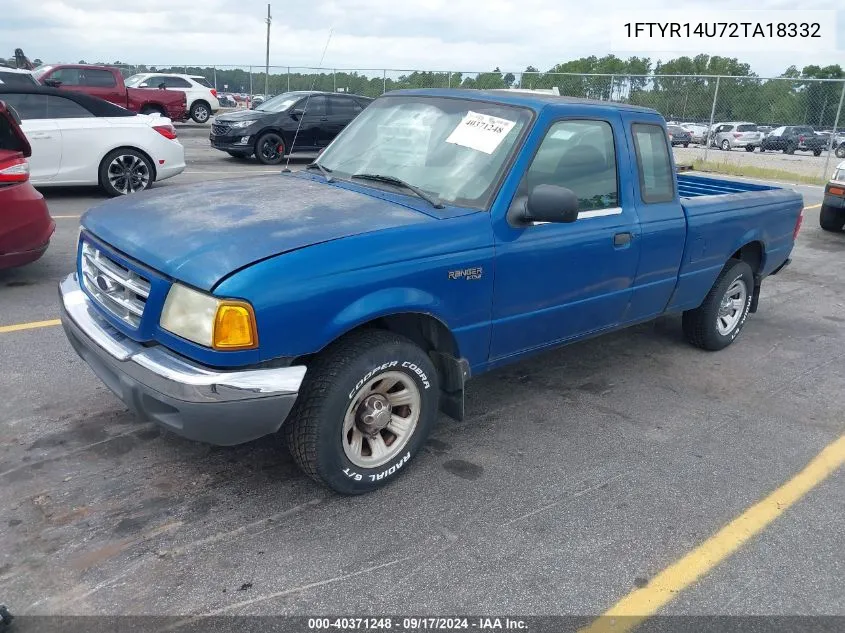 2002 Ford Ranger Edge/Tremor/Xl/Xlt VIN: 1FTYR14U72TA18332 Lot: 40371248