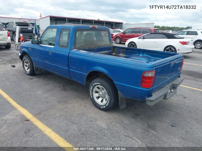 2002 Ford Ranger Edge/Tremor/Xl/Xlt VIN: 1FTYR14U72TA18332 Lot: 40371248