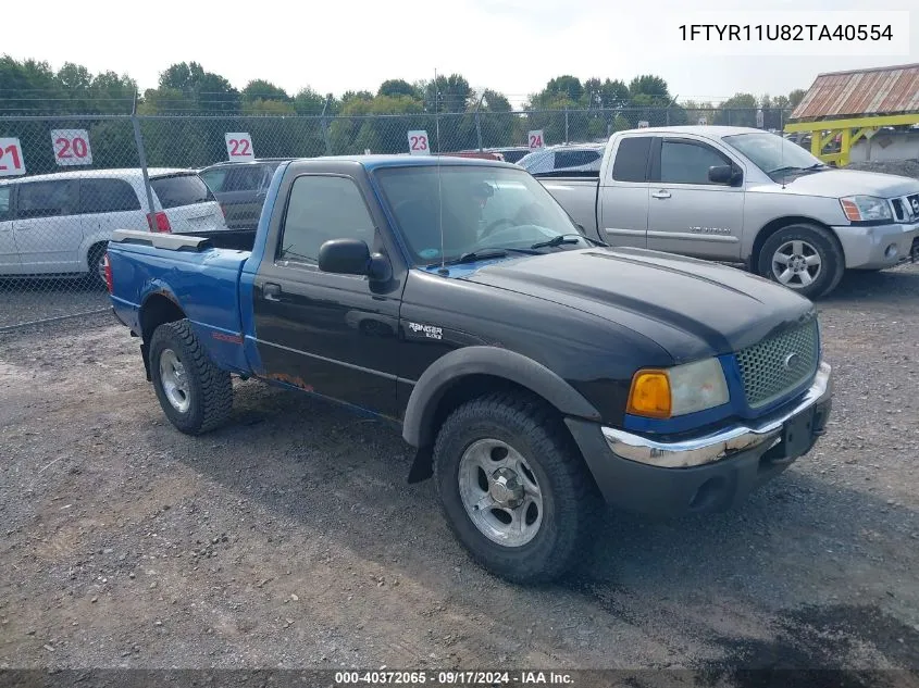 2002 Ford Ranger Edge VIN: 1FTYR11U82TA40554 Lot: 40372065