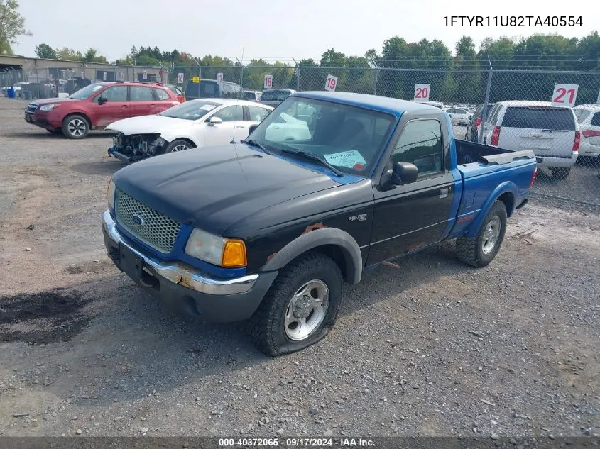 2002 Ford Ranger Edge VIN: 1FTYR11U82TA40554 Lot: 40372065