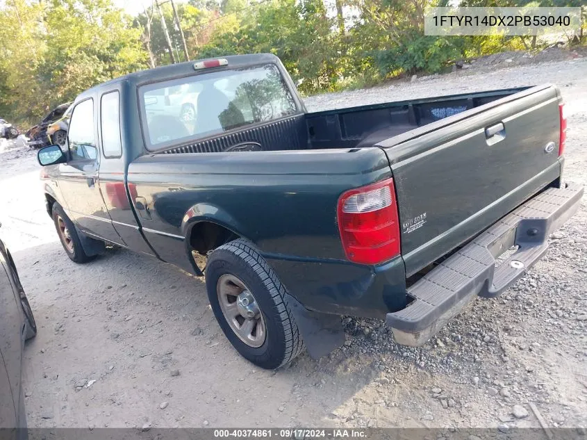 2002 Ford Ranger Super Cab VIN: 1FTYR14DX2PB53040 Lot: 40374861