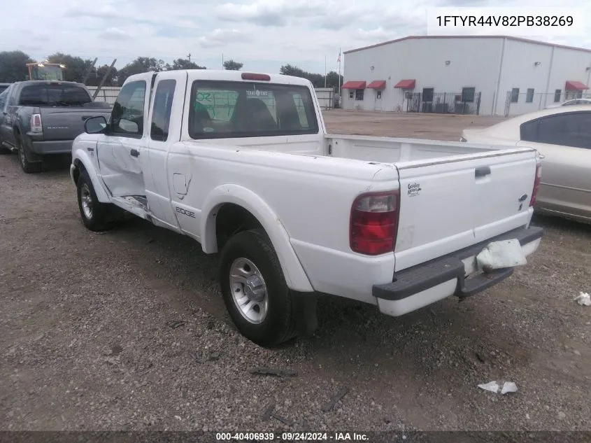 2002 Ford Ranger Super Cab VIN: 1FTYR44V82PB38269 Lot: 40406939