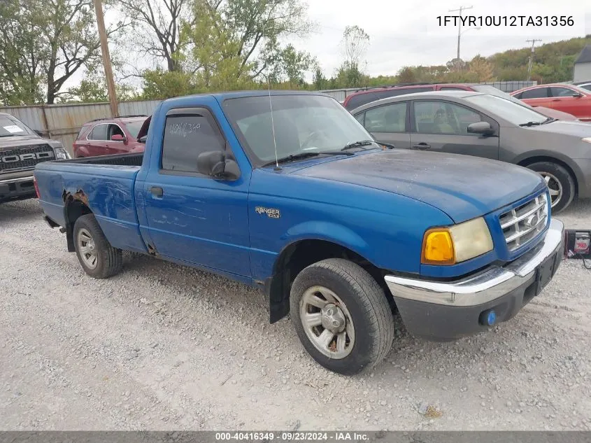 2002 Ford Ranger Edge/Xl/Xlt VIN: 1FTYR10U12TA31356 Lot: 40416349