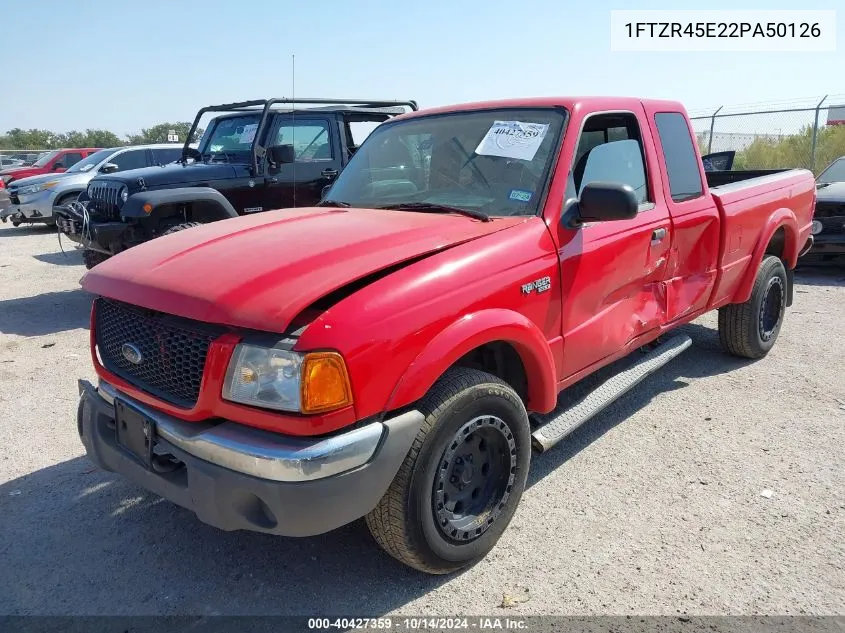 2002 Ford Ranger Edge/Xlt VIN: 1FTZR45E22PA50126 Lot: 40427359