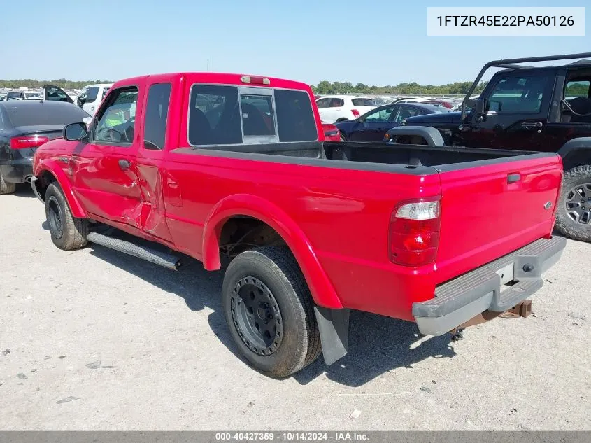 2002 Ford Ranger Edge/Xlt VIN: 1FTZR45E22PA50126 Lot: 40427359