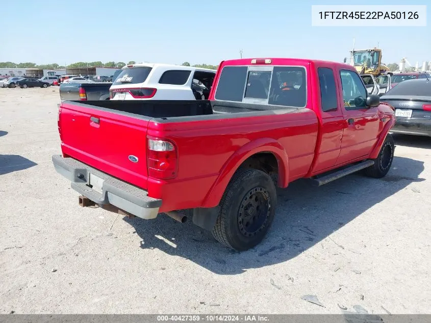 2002 Ford Ranger Edge/Xlt VIN: 1FTZR45E22PA50126 Lot: 40427359