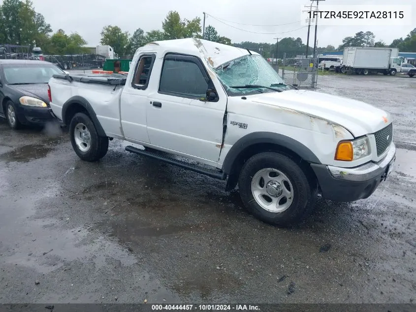 2002 Ford Ranger Edge/Xlt VIN: 1FTZR45E92TA28115 Lot: 40444457