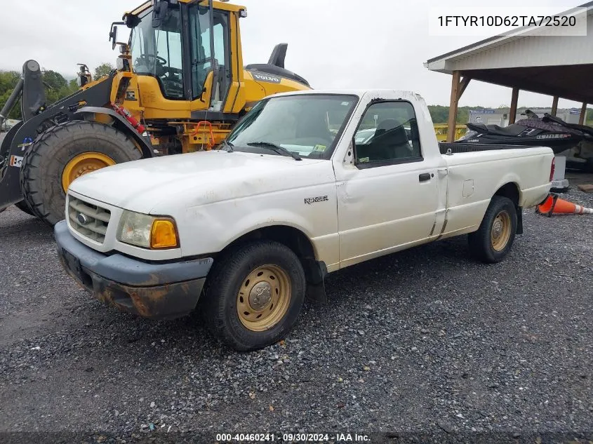 2002 Ford Ranger Xl/Xlt VIN: 1FTYR10D62TA72520 Lot: 40460241