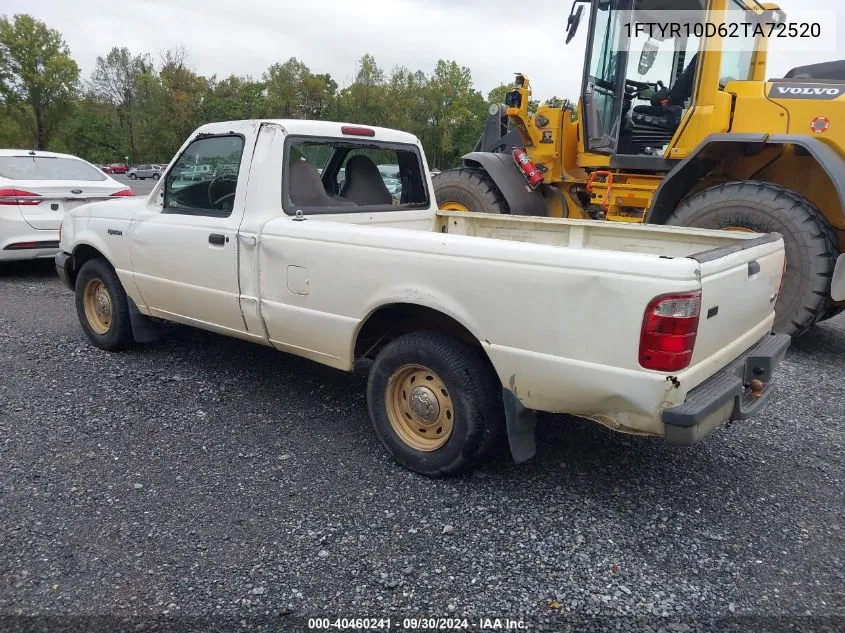 2002 Ford Ranger Xl/Xlt VIN: 1FTYR10D62TA72520 Lot: 40460241