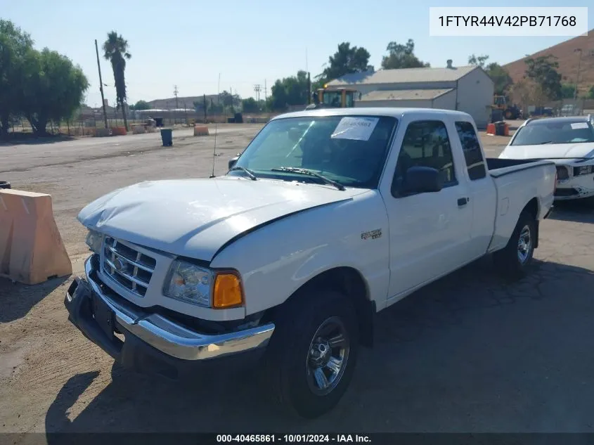 2002 Ford Ranger Super Cab VIN: 1FTYR44V42PB71768 Lot: 40465861