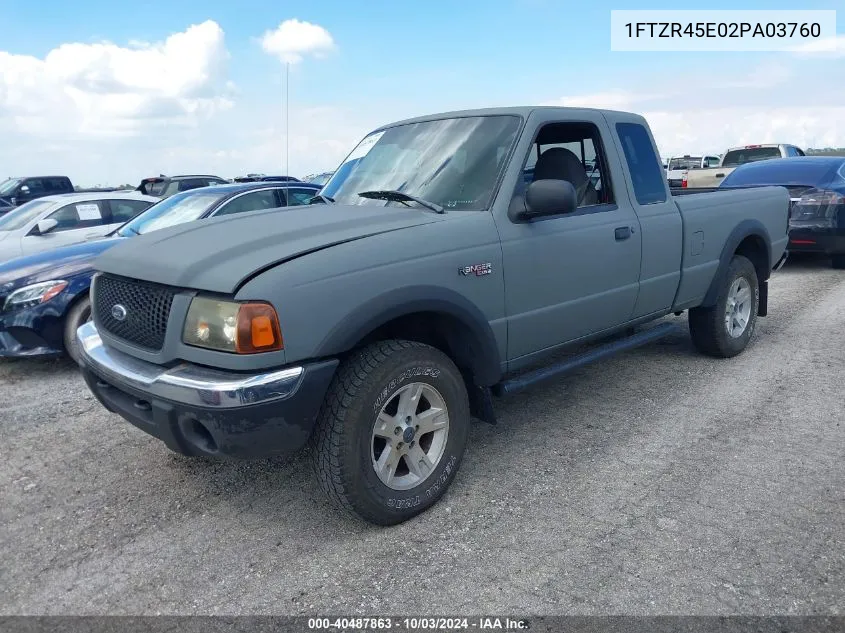 2002 Ford Ranger Edge/Xlt VIN: 1FTZR45E02PA03760 Lot: 40487863