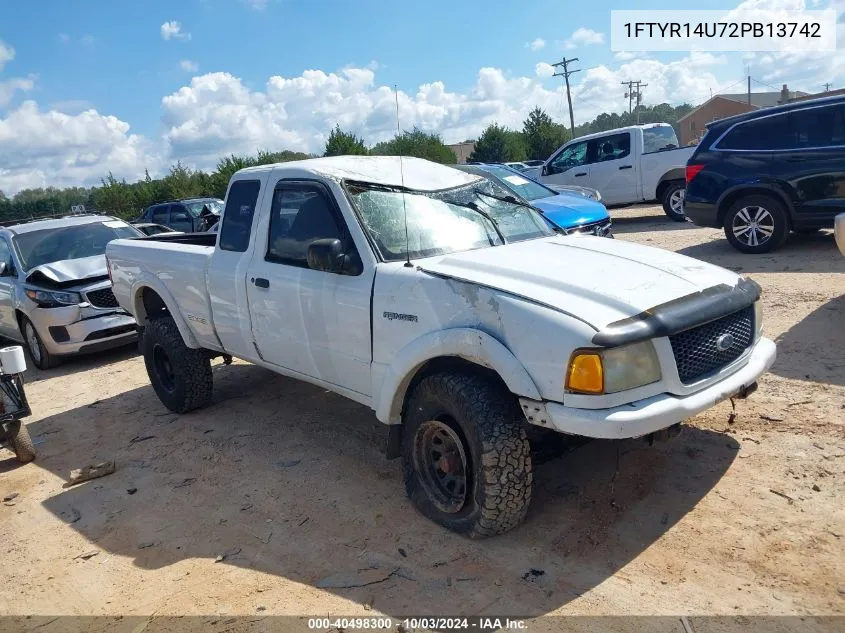 2002 Ford Ranger Edge/Tremor/Xl/Xlt VIN: 1FTYR14U72PB13742 Lot: 40498300