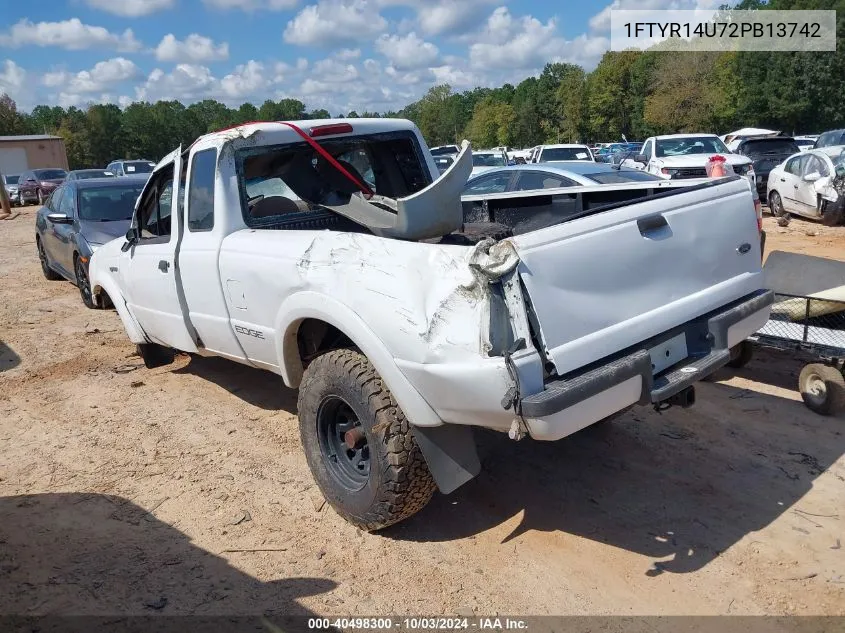 2002 Ford Ranger Edge/Tremor/Xl/Xlt VIN: 1FTYR14U72PB13742 Lot: 40498300