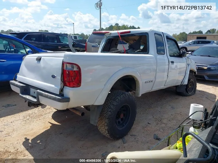 2002 Ford Ranger Edge/Tremor/Xl/Xlt VIN: 1FTYR14U72PB13742 Lot: 40498300