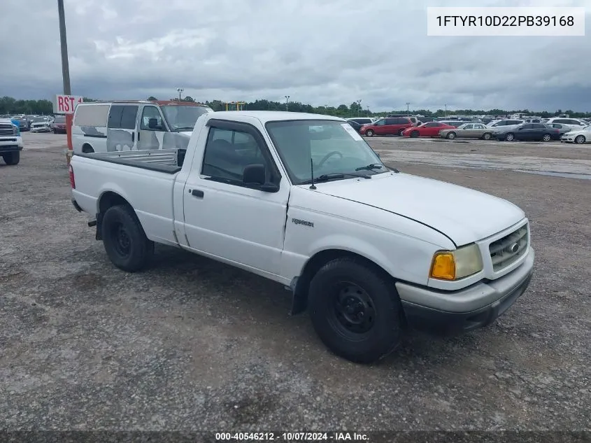 2002 Ford Ranger Xl/Xlt VIN: 1FTYR10D22PB39168 Lot: 40546212