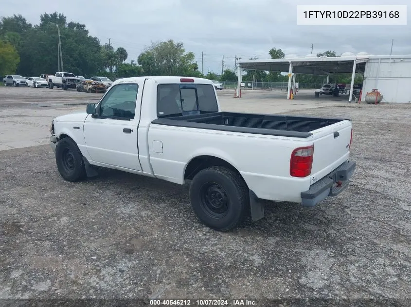 2002 Ford Ranger Xl/Xlt VIN: 1FTYR10D22PB39168 Lot: 40546212