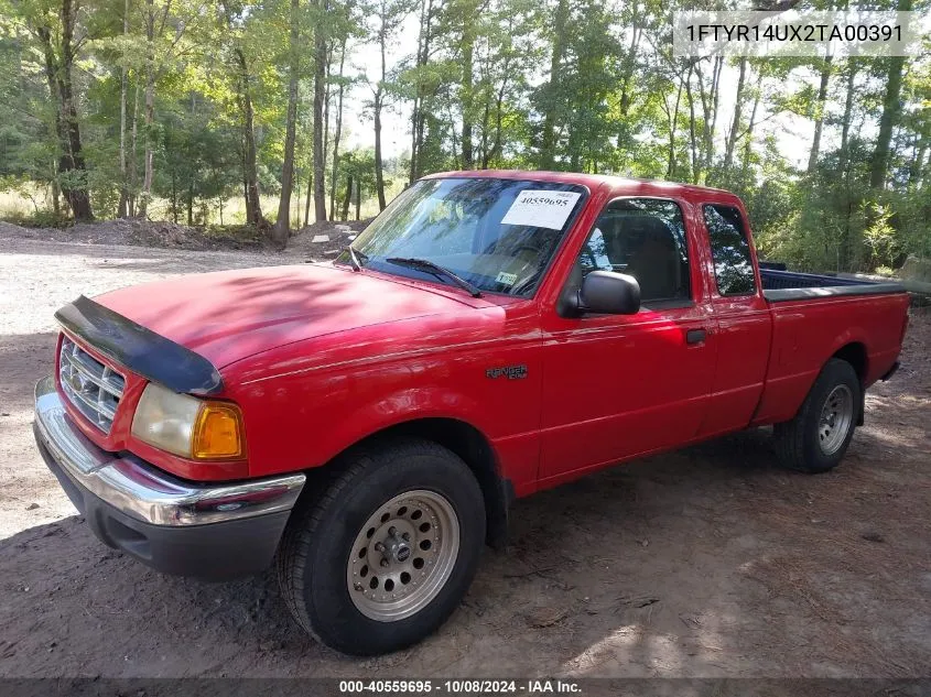 2002 Ford Ranger Edge/Tremor/Xl/Xlt VIN: 1FTYR14UX2TA00391 Lot: 40559695