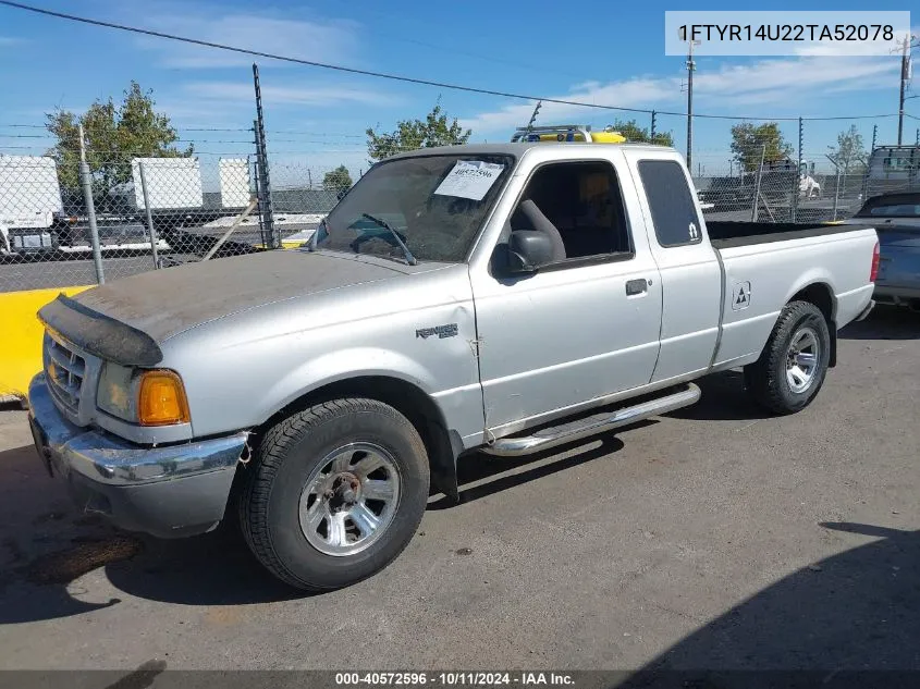 2002 Ford Ranger Edge/Tremor/Xl/Xlt VIN: 1FTYR14U22TA52078 Lot: 40572596