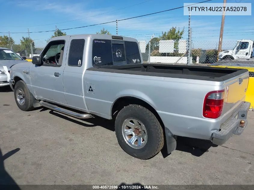 2002 Ford Ranger Edge/Tremor/Xl/Xlt VIN: 1FTYR14U22TA52078 Lot: 40572596