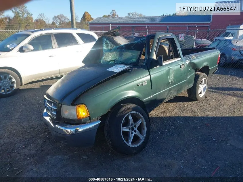 2002 Ford Ranger Edge/Xl/Xlt VIN: 1FTYR10U72TA66547 Lot: 40587016