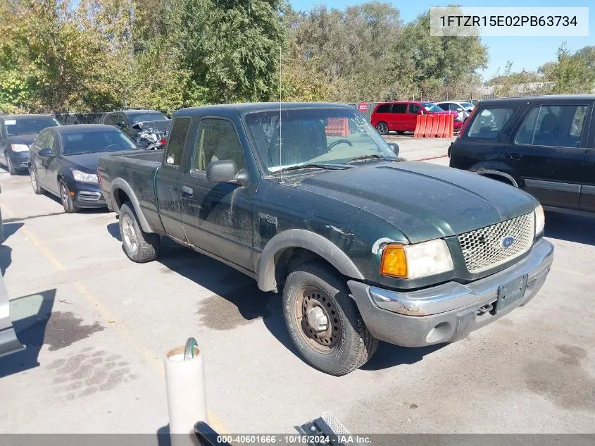 2002 Ford Ranger Xlt VIN: 1FTZR15E02PB63734 Lot: 40601666