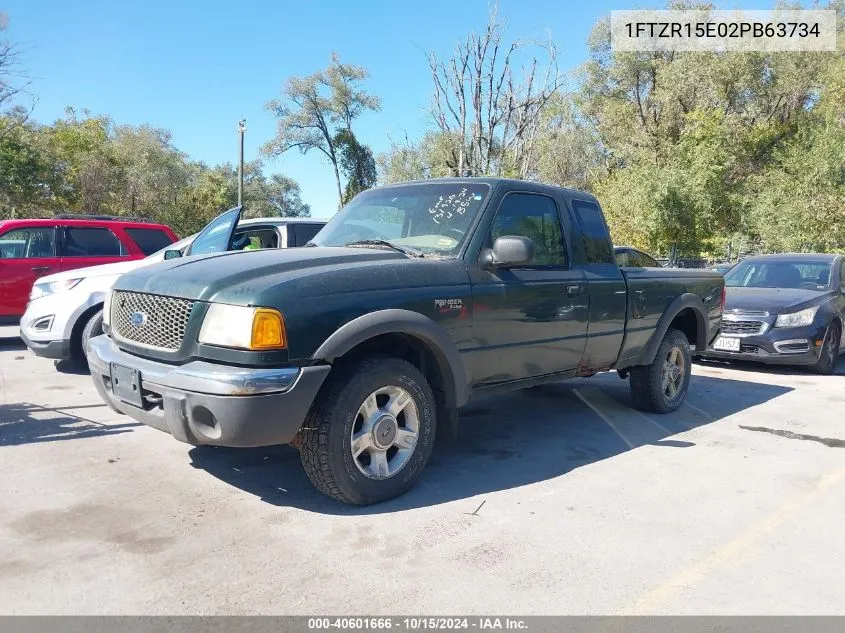 2002 Ford Ranger Xlt VIN: 1FTZR15E02PB63734 Lot: 40601666