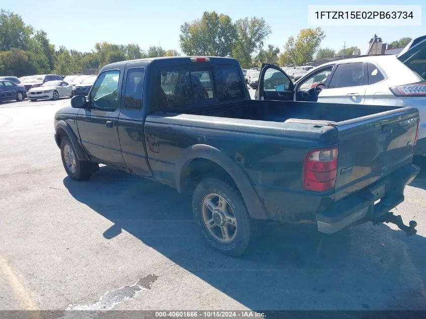 2002 Ford Ranger Xlt VIN: 1FTZR15E02PB63734 Lot: 40601666