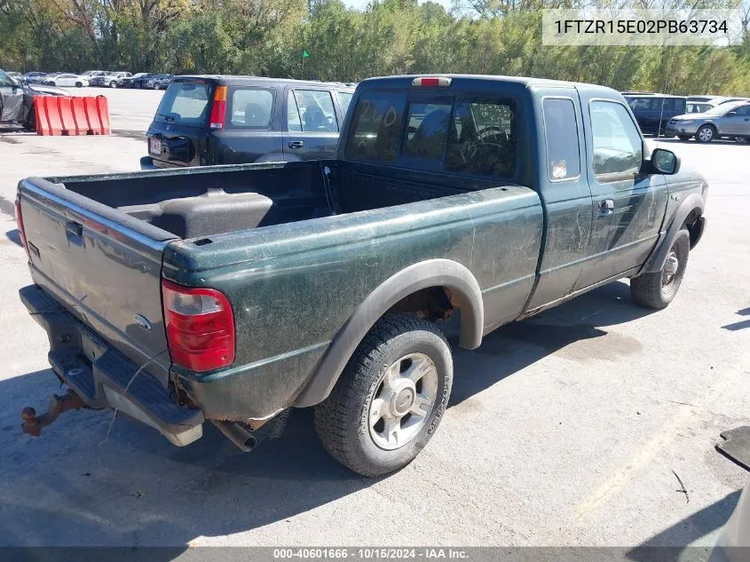 2002 Ford Ranger Xlt VIN: 1FTZR15E02PB63734 Lot: 40601666