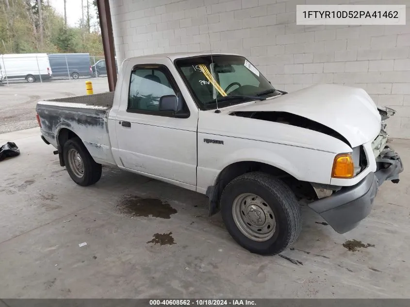 2002 Ford Ranger Xl/Xlt VIN: 1FTYR10D52PA41462 Lot: 40608562