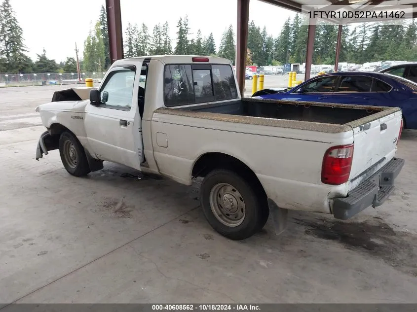 2002 Ford Ranger Xl/Xlt VIN: 1FTYR10D52PA41462 Lot: 40608562