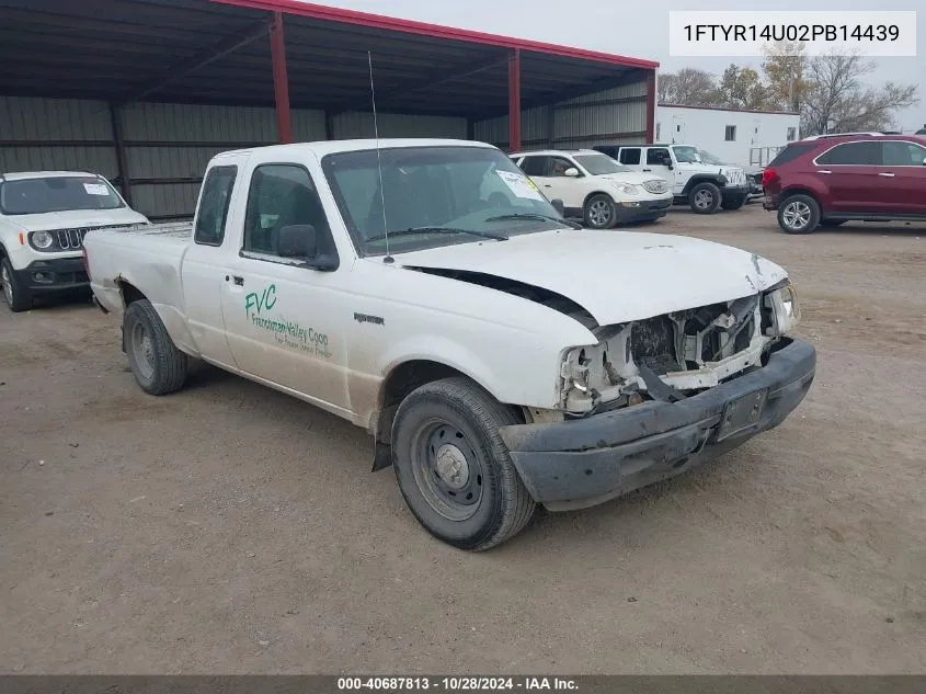 2002 Ford Ranger Super Cab VIN: 1FTYR14U02PB14439 Lot: 40687813